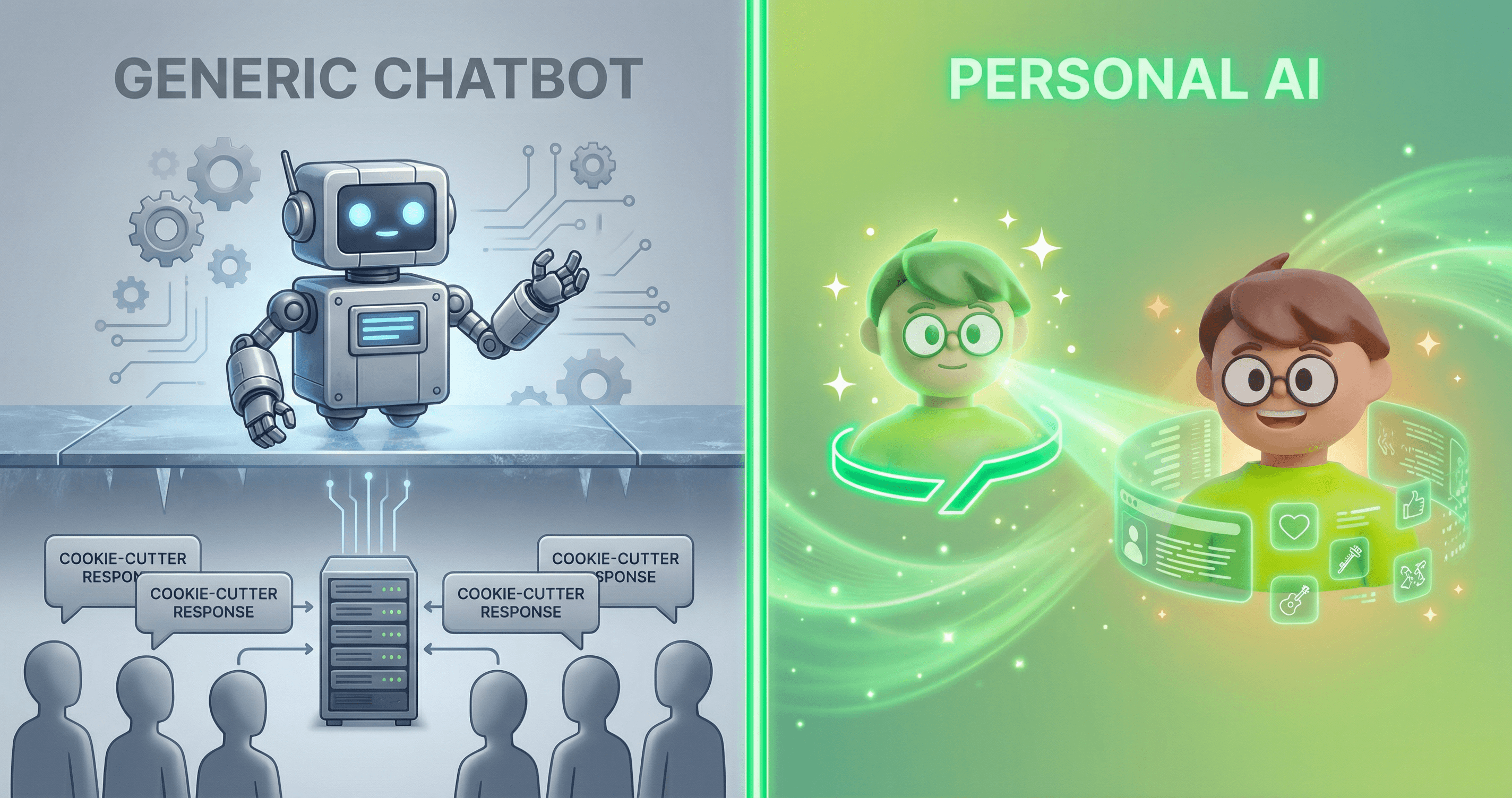 Personal AI vs Chatbot - One is uniquely yours, the other treats everyone the same
