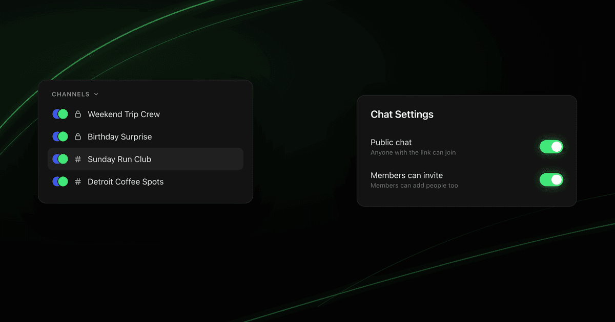 Chat Visibility and Ownership Controls